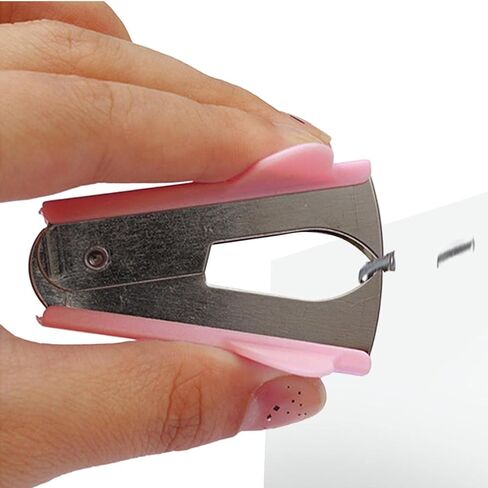 Pink Staple Remover Tool with Non-Slip Handle, Professional Grade for School, Office, Home Use, Stapler Removals Puller Tool in Saudi Arabia