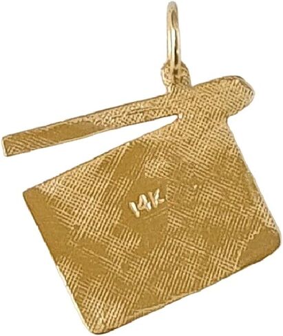 14k Yellow Gold Directors Action Movie Clapboard Pendant, Made in USA in Saudi Arabia