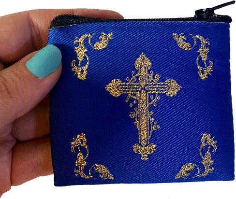 Needzo 14K Yellow Gold Small Orthodox Cross for Baptism Pendant - St. Olga Three Bar Charm in Saudi Arabia