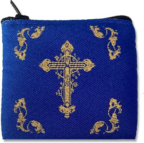 Needzo 14K Yellow Gold Small Orthodox Cross for Baptism Pendant - St. Olga Three Bar Charm in Saudi Arabia