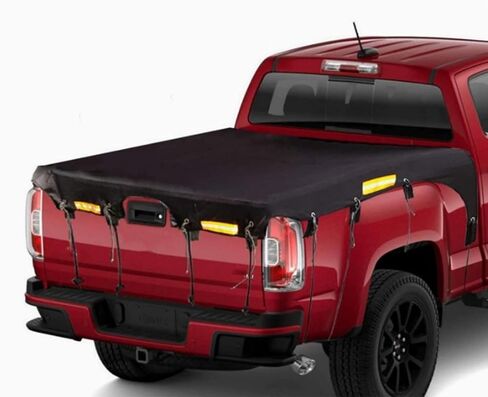 Truck Bed Tarp Cover for Honda Ridgeline, Pickup Truck Bed Rain and Snow Protection Cover, Oxford Fabric Pickup Truck Bed Cover with Bungee Cords,L177cm*W185cm in Saudi Arabia