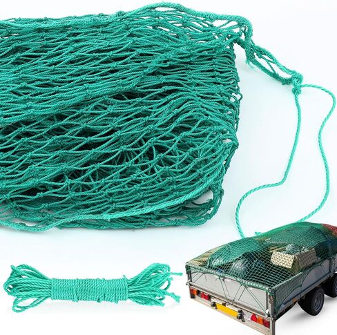 SATINIOR 24 x 12 ft Heavy Duty Cargo Net Truck Bed Network Cover with 18pcs Ropes Bungee Cargo Net Car Sealing Network Rope for Trailer Pickup Truck in Saudi Arabia