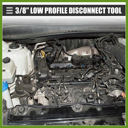 Universal 3/8 Oil Fuel Line Disconnect Tool, Transmissions Radiators Oil Cooler Lines Disconnect Tool, 3/8 Inch, Aluminium, 22930, Gold Tone Replace Parts Vehicle Components in Saudi Arabia