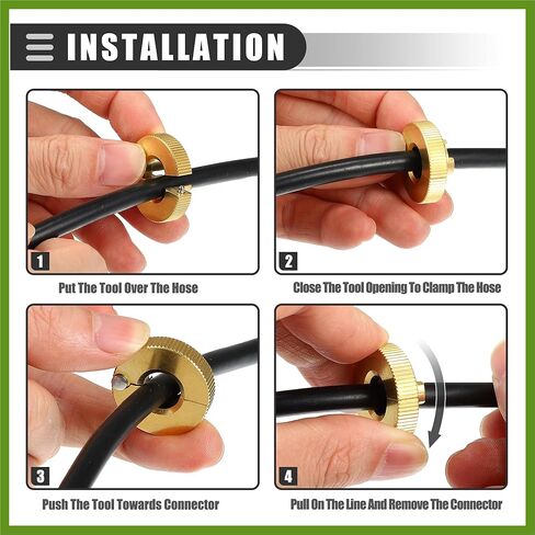 Universal 3/8 Oil Fuel Line Disconnect Tool, Transmissions Radiators Oil Cooler Lines Disconnect Tool, 3/8 Inch, Aluminium, 22930, Gold Tone Replace Parts Vehicle Components in Saudi Arabia