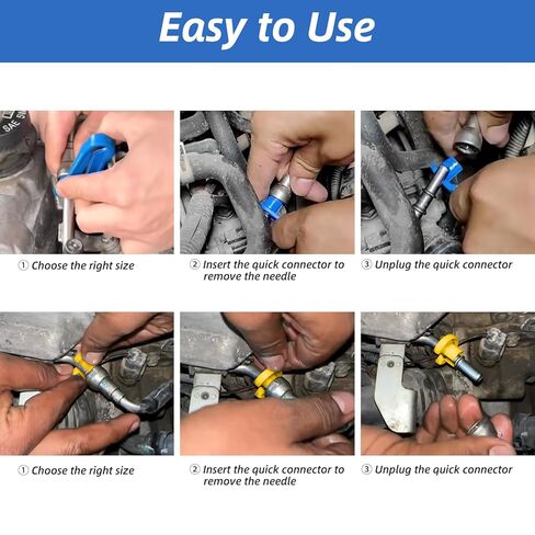 16PCS Car AC Fuel Line Disconnect Tool Set with Storage Box,Master Quick Disconnect Tool Kit,Valve Core Remover Tool Kit 1/4 5/16 3/8 1/2 5/8 3/4 7/8 Inch for Auto AC Repair,Transmission Cooler Lines in Saudi Arabia