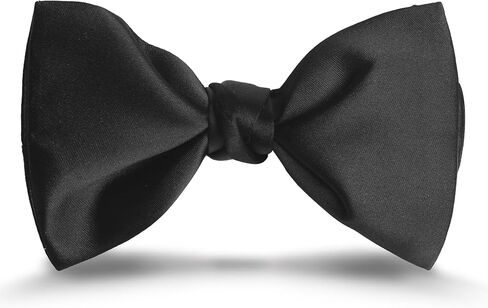 KOOELLE Black Bow Ties for Men – Pre-Tied Satin Wedding Accessory (Adjustable for Groomsmen & Prom) in Saudi Arabia