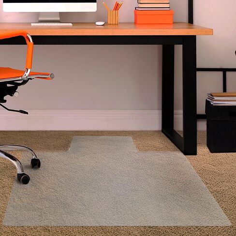 Advantagemat® Vinyl Lipped Chair Mat for Carpets up to 1/4" - 45" x 53" in Saudi Arabia