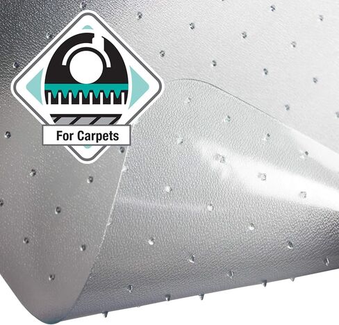 Advantagemat® Vinyl Lipped Chair Mat for Carpets up to 1/4" - 45" x 53" in Saudi Arabia