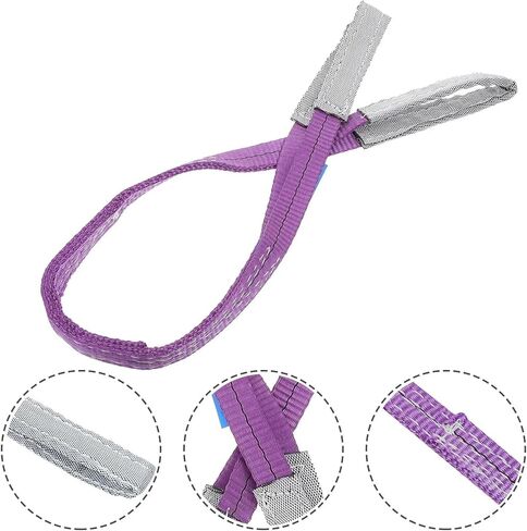 1pc Flat Recovery Strap Hoisting Belt Hemming Winch Polyester Lifting in Saudi Arabia