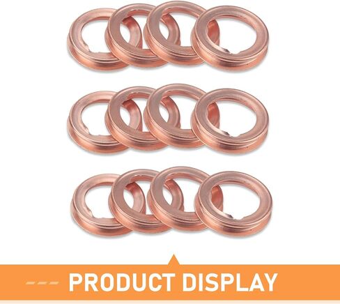 WZP 12PCS M12 Oil Drain Plug Crush Washer, Copper Crush Washer Seal Ring, Replace for 11026-01M02 11026-JA00A, Compatible with Nissan Rogue Sentra Xterra Altima Frontier Armada Infiniti G35 G37(Gold) in Saudi Arabia