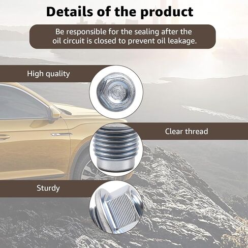 2PCS for Subaru Oil Drain Plug 32195AA021 with Washer Crush 803916010 Kit for Subaru 2017-2025 Forester, 2016-2025 Crosstrek, 2019-2025 Ascent in Saudi Arabia