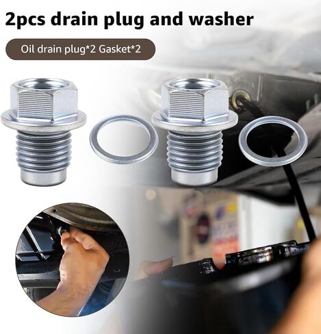 2PCS for Subaru Oil Drain Plug 32195AA021 with Washer Crush 803916010 Kit for Subaru 2017-2025 Forester, 2016-2025 Crosstrek, 2019-2025 Ascent in Saudi Arabia