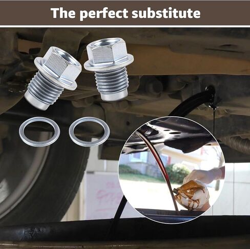 2PCS for Subaru Oil Drain Plug 32195AA021 with Washer Crush 803916010 Kit for Subaru 2017-2025 Forester, 2016-2025 Crosstrek, 2019-2025 Ascent in Saudi Arabia