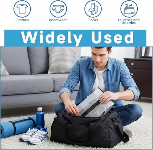 Shoe Bags for Travel 4 PCS Large Travel Shoe Bag Clear Gym Shoes Bag with Zipper Waterproof Golf Shoes Dust Bags with Handle for Man and Women (Black & Gray) in Saudi Arabia
