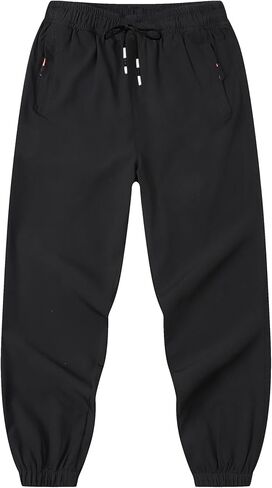 Quick Dry Boys Joggers Pants Lightweight Sweatpants with Zipper Pockets in Saudi Arabia