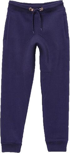 بنطال رياضي Fleece Jogger للأولاد من Galaxy by Harvic - مقاس نحيف، صوف ناعم دافئ، أساور مضلعة، خصر مرن برباط in Saudi Arabia