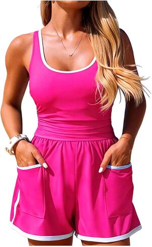 Color Block Sport One-Piece Swimsuit for Women– Zipper Slim Fit Design, Athletic and Stylish Swimsuit for Water Sports in Saudi Arabia