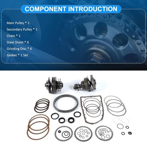CVT Transmission Master Rebuild Kit with Pulley Set & Chain for 2013-2019 Nissan Maxima Murano Altima Pathfinder 3.5L V6 RE0F10E JF017E, Direct Replacement in Saudi Arabia