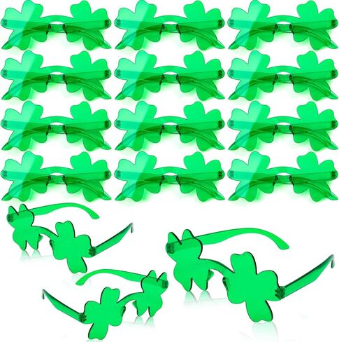 15 Pairs of St. Patrick's Day Sunglasses, Green Glasses for St. Patrick's Day Accessories Green Irish Party Carnivals Favor Costume Decorations in Saudi Arabia