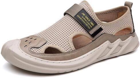 Men's Mesh Hiking Sandals Closed-Toe Beach Sandal for Athletic Outdoor Summer Waterproof in Saudi Arabia