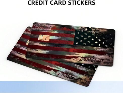 4 Pack Cool Vinyl Credit Card Skins Ultra Slim Waterproof Debit Card Sticker Cover with Chip Cutout for Men Women Wallet Decor Anti Scratch Protective Film Gift (4) in Saudi Arabia