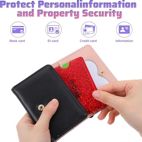18Pcs RFID Card Sleeves, Credit Card Sleeves Protectors, Slim Protective RFID Blocking Sleeve, Identity Theft Protection Secure for Men Women, Waterproof in Saudi Arabia