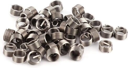 50 قطعة 304 الفولاذ المقاوم للصدأ موضوع إصلاح إدراج عدة عالية القوة M6x0.65x1D مترابطة إدراج للألمنيوم الزنك النحاس البلاستيك الشغل أدوات إصلاح الموضوع المهنية in Kuwait