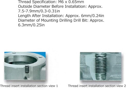 50 قطعة 304 الفولاذ المقاوم للصدأ موضوع إصلاح إدراج عدة عالية القوة M6x0.65x1D مترابطة إدراج للألمنيوم الزنك النحاس البلاستيك الشغل أدوات إصلاح الموضوع المهنية in Kuwait