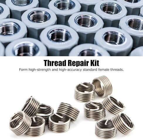 50 قطعة 304 الفولاذ المقاوم للصدأ موضوع إصلاح إدراج عدة عالية القوة M6x0.65x1D مترابطة إدراج للألمنيوم الزنك النحاس البلاستيك الشغل أدوات إصلاح الموضوع المهنية in Kuwait