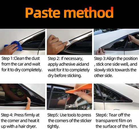 Side Window Trim Chrome Delete Blackout Overlay Kit Pre-Cut Vinyl Compatible for Toyota Camry 2018-2023 in Saudi Arabia