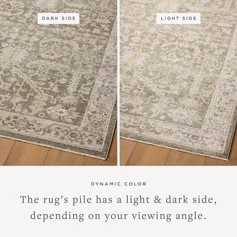 Loloi Magnolia Home by Joanna Gaines Pace Collection PAC-06 Forrest/Natural 7'-10" x 10' Area Rug in Saudi Arabia
