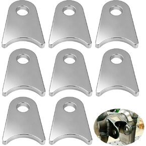 8 قطع ملحومة على علامات التبويب، حوامل عروة الصدمات الفولاذية، تناسب حزمة المحور من 1.5 بوصة إلى 1.8 بوصة، ارتفاع 2-3/8 بوصة، عرض 1-3/4 بوصة، سماكة 1/4 بوصة، دعامات تثبيت فولاذية شديدة التحمل، لحام عالمي على حامل محور علامات التبويب، مع فتحة 1/2 بوصة in Kuwait