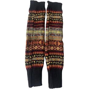 قفازات متماسكة بدون أصابع، تدفئة الذراع الدافئة مع فتحة الإبهام، نمط بوهيمي، قفازات شتوية نسائية قابلة للتمدد in Kuwait