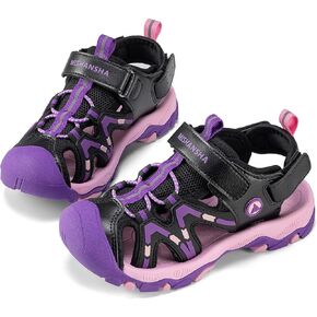 Mishansha Kids Athletic Sandals Girls Boys Closed Toe Summer Sandals with Adjustable for Beach Hiking Outdoor Sports in Kuwait