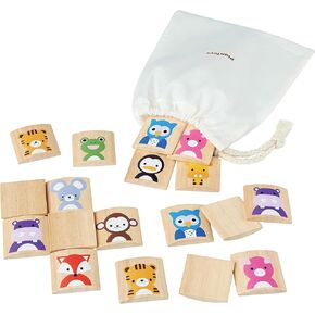 PlanToys My Mood Memo Memory Matching Game (5656)| Sustainably Made from Rubberwood and Non-Toxic Paints and Dyes in Kuwait