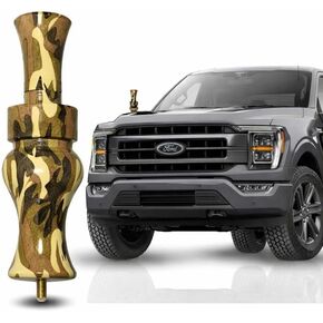 Duck Call Truck Antenna, Short 5.5 Inch Heavy Duty Anodized Aluminum Radio Antenna, Universal Kit Fits Most Trucks Including F150, F250, Clear Signal, Unique Truck Accessories and Gifts (Silver) in Saudi Arabia