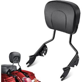 مسند ظهر Amazicha Passenger Sissy Bar، مسند ظهر Sissy Bar سريع التحرير مناسب لـ Harley Davidson Touring Street Glide Road King Road Glide Electra Glide 2009-2024، أسود in Kuwait