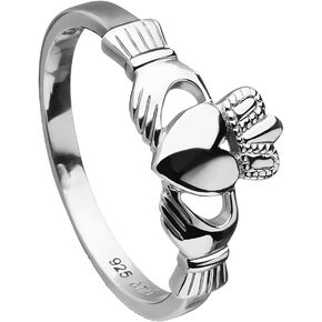 Sterling Silver Love, Loyalty, Friendship ANU3017 Claddagh Ring (5.5) in Saudi Arabia