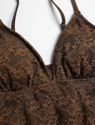 ZAFUL إمرأة 2 قطعة Tankini المايوه الدانتيل الجاكار البطن التحكم ثوب السباحة عالية قطع ثونغ التعادل الجانب المايوه in Kuwait