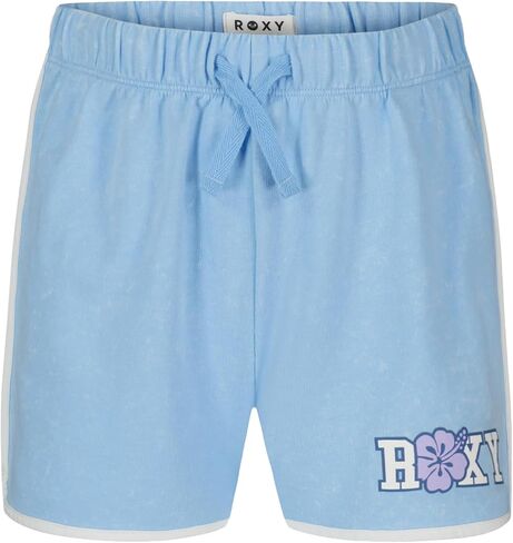 Roxy Girls' French Terry Elastic Waist Shorts, Drawstring Closure, Soft & Comfortable Fit in Saudi Arabia