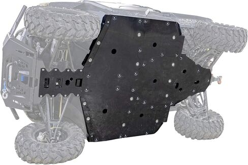 لوح انزلاقي UHMW بسمك 1/2 بوصة من SuperATV لجهاز Polaris Ranger XP 1000 (2018-2020) | أسود، أمامي، مثبت بمسمار | يحمي الهيكل السفلي | صنع في الولايات المتحدة الأمريكية in Kuwait