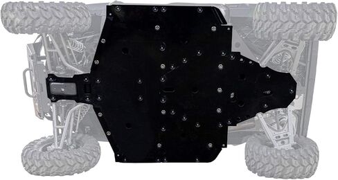 لوح انزلاقي UHMW بسمك 1/2 بوصة من SuperATV لجهاز Polaris Ranger XP 1000 (2018-2020) | أسود، أمامي، مثبت بمسمار | يحمي الهيكل السفلي | صنع في الولايات المتحدة الأمريكية in Kuwait