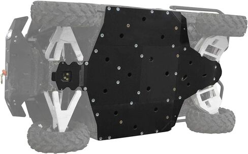لوح انزلاقي UHMW بسمك 1/2 بوصة من SuperATV لجهاز Polaris Ranger XP 1000 (2018-2020) | أسود، أمامي، مثبت بمسمار | يحمي الهيكل السفلي | صنع في الولايات المتحدة الأمريكية in Kuwait