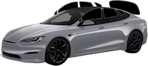 AUTOTEK Precut Windows Tint Film All Sides Cars Sun Blocking Protection Privacy Anti Shatter Glass 2 Ply Film Any Tint Shade kit for Tesla Model S 2012-2024 in Saudi Arabia