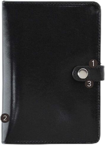 Trafalgar Men's Zaiden Italian Cortina Leather Snap Closure Passport Wallet, Honey Maple in Saudi Arabia