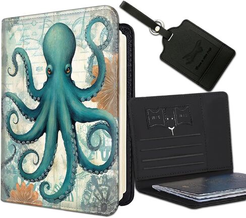 Passport Holder Women Wallet with Luggage Tag, Leather Passport Cover with RFID Blocking, Travel Accessories Multi Card Slot Passport Case for Men,African American Girl in Saudi Arabia