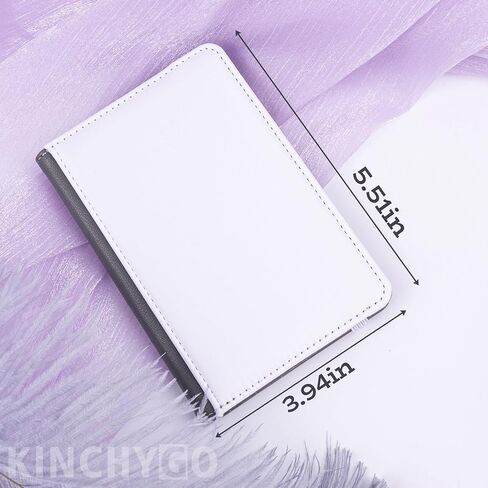 10 عبوات من أغطية حامل جواز السفر المصنوعة من جلد البولي يوريثان DIY فارغة لنقل الحرارة للسفر لبطاقات الائتمان التجارية (رمادي) in Kuwait