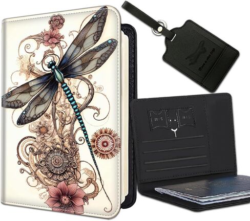 Passport Holder Women Wallet with Luggage Tag, Leather Passport Cover with RFID Blocking, Travel Accessories Multi Card Slot Passport Case for Men,African American Girl in Saudi Arabia