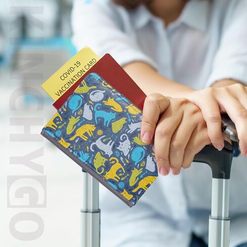 10 عبوات من أغطية حامل جواز السفر المصنوعة من جلد البولي يوريثان DIY فارغة لنقل الحرارة للسفر لبطاقات الائتمان التجارية (رمادي) in Kuwait