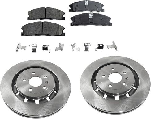 طقم قرص الفرامل الدوار والوسادة الأمامية - يناسب Ford Explorer (2013-2016) 4-Cyl 2.0L/2.3L - 352 مم in Kuwait